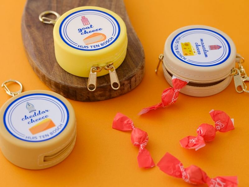 【新商品】3個セット ミニポーチキーホルダー チーズ  