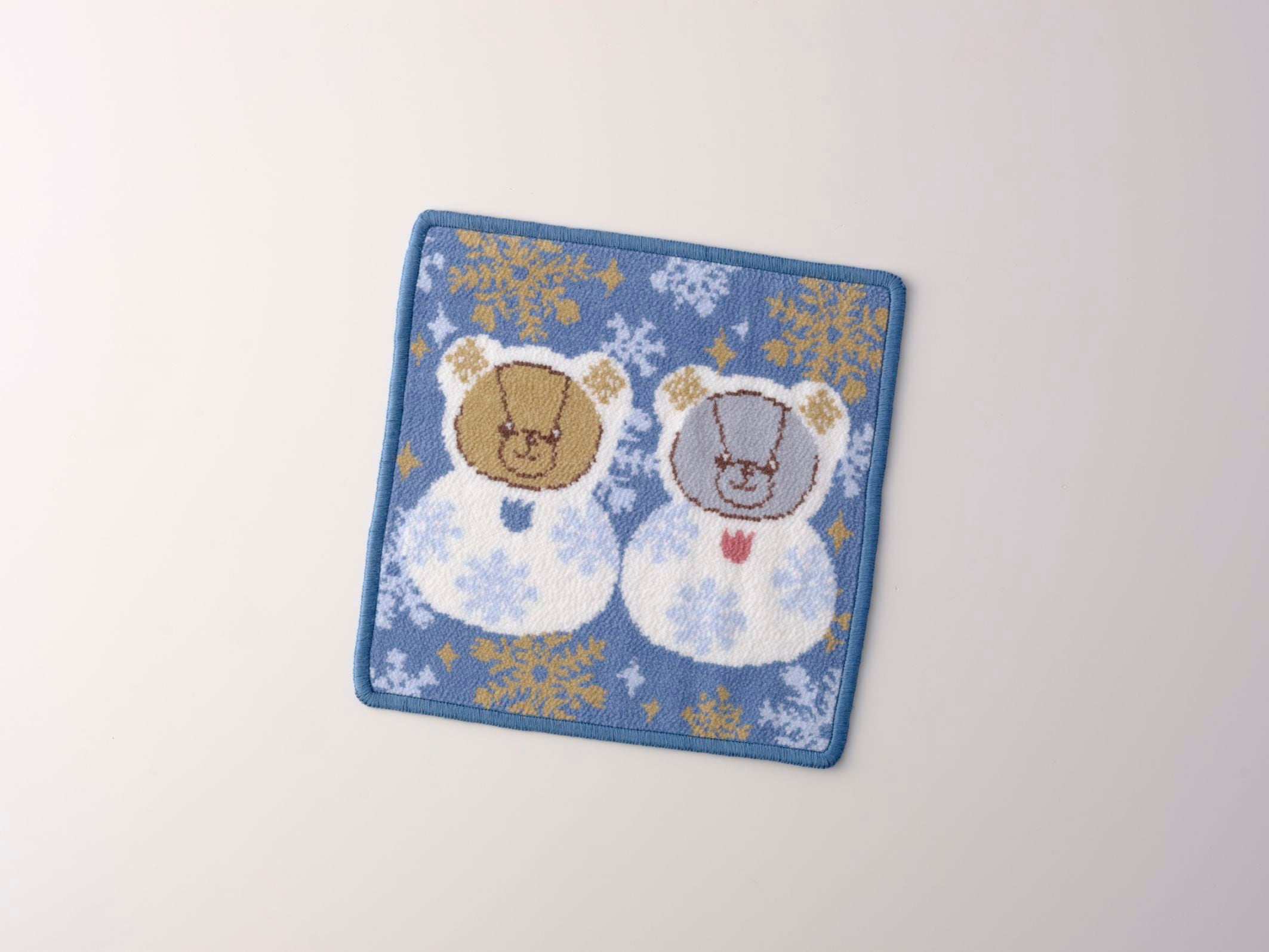 【新商品】シェニールタオル雪だるま　ルーク&ルーナ