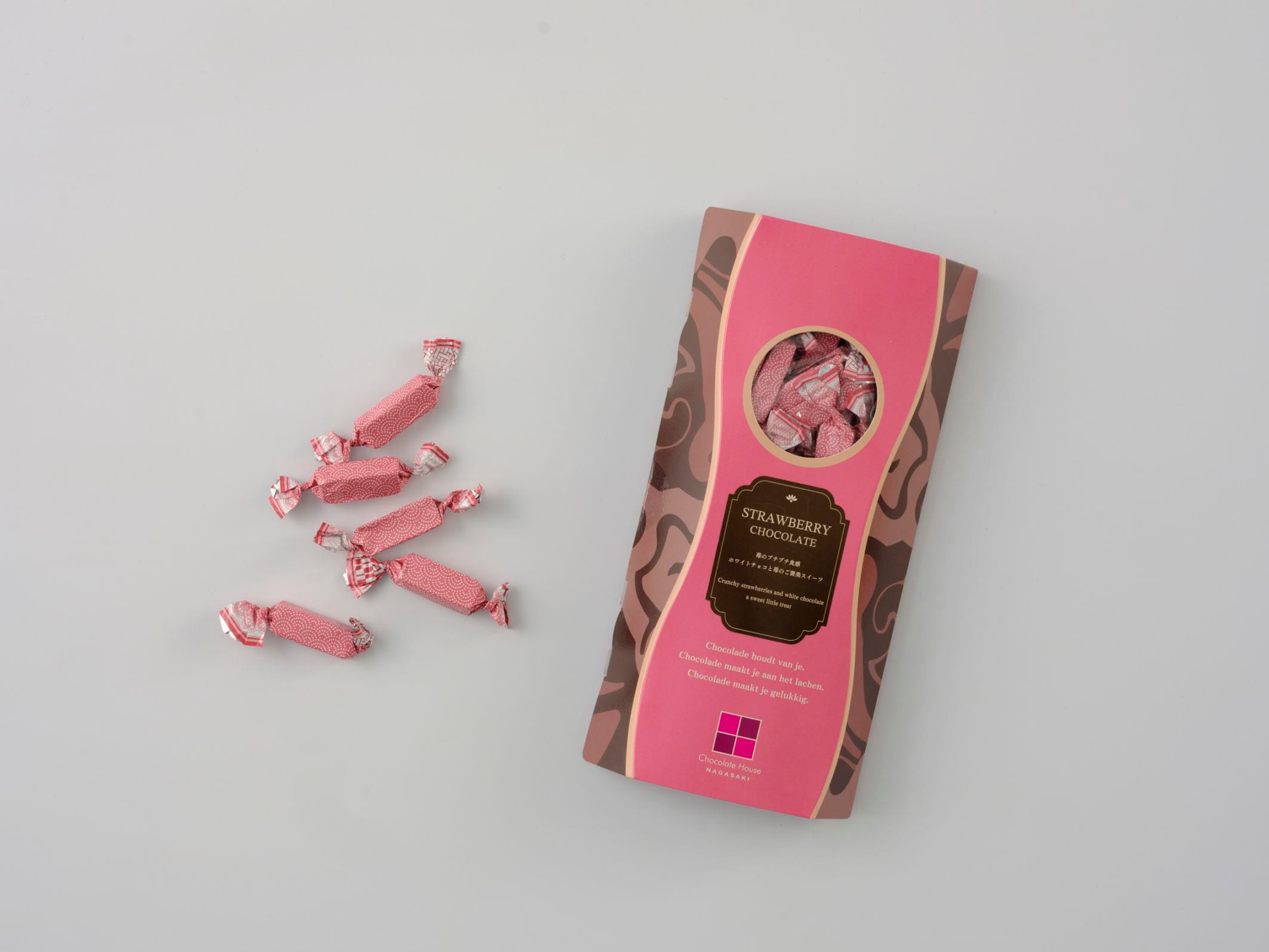 【チョコレートハウス】ストロベリーチョコレート箱入り