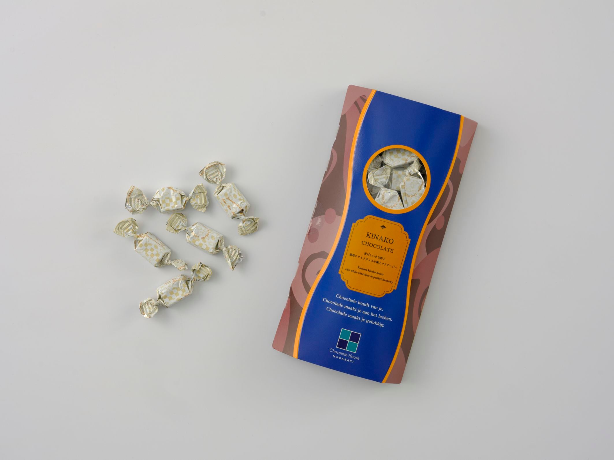 【チョコレートハウス】きなこチョコレート箱入り