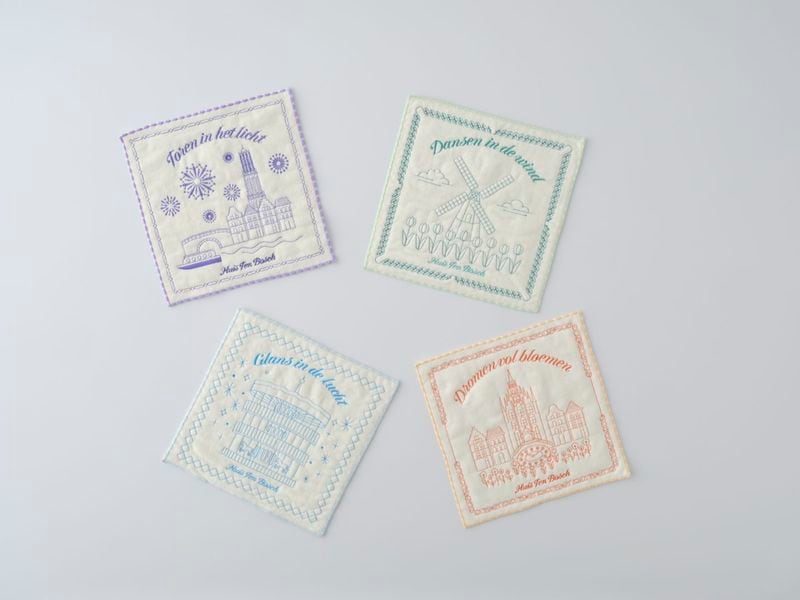 【新商品】景観　刺繍タオルハンカチ　