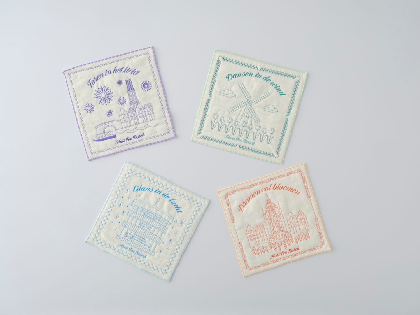 【新商品】景観　刺繍タオルハンカチ　