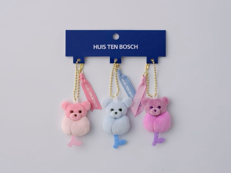 【新商品】マスコットミニキーチェーン3P　ベアチューリップ