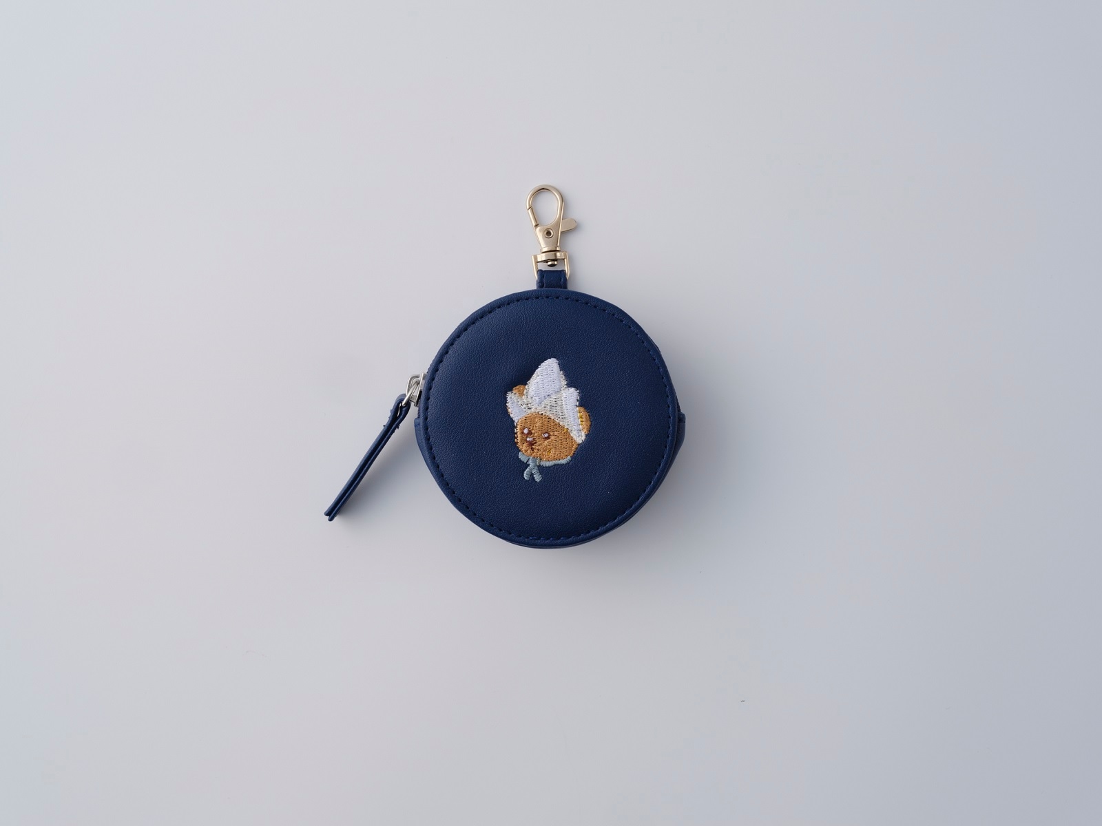 【新商品】ラウンドミニポーチ ネイビー　Holland bear