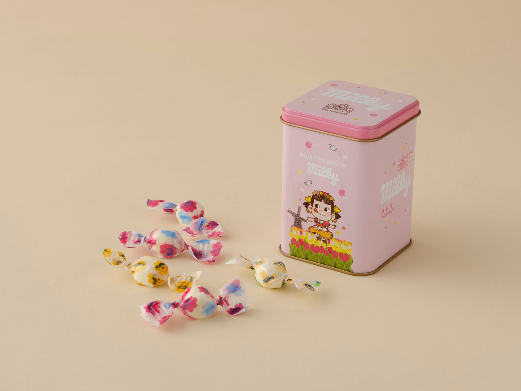 【新商品】ミルキー缶 ピンク 12粒 商品画像