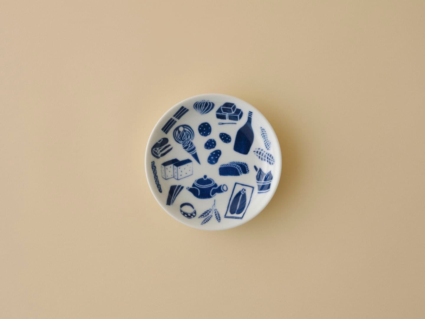 【新商品】波佐見焼 ハウステンボス豆皿　長崎名物