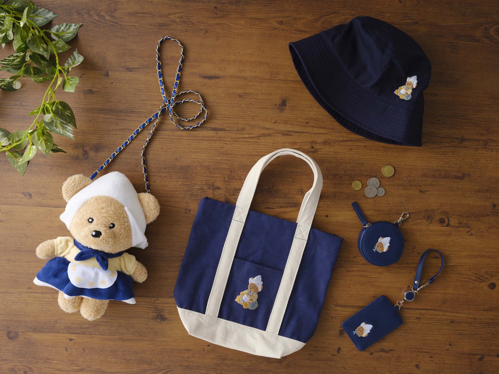 【新商品】パスケース ネイビー Holland bear 商品画像