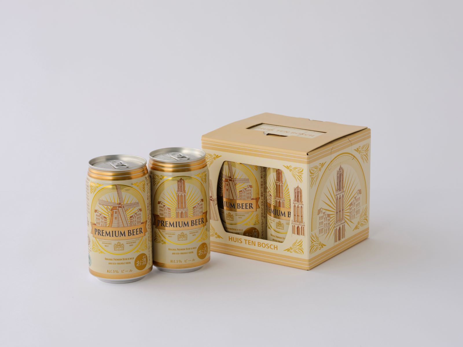 HTBオリジナルプレミアムビール缶 4本 商品画像