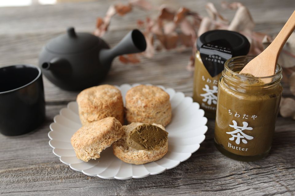 ちわたや茶バター2本セット（ギフトボックス入り）長崎特産その