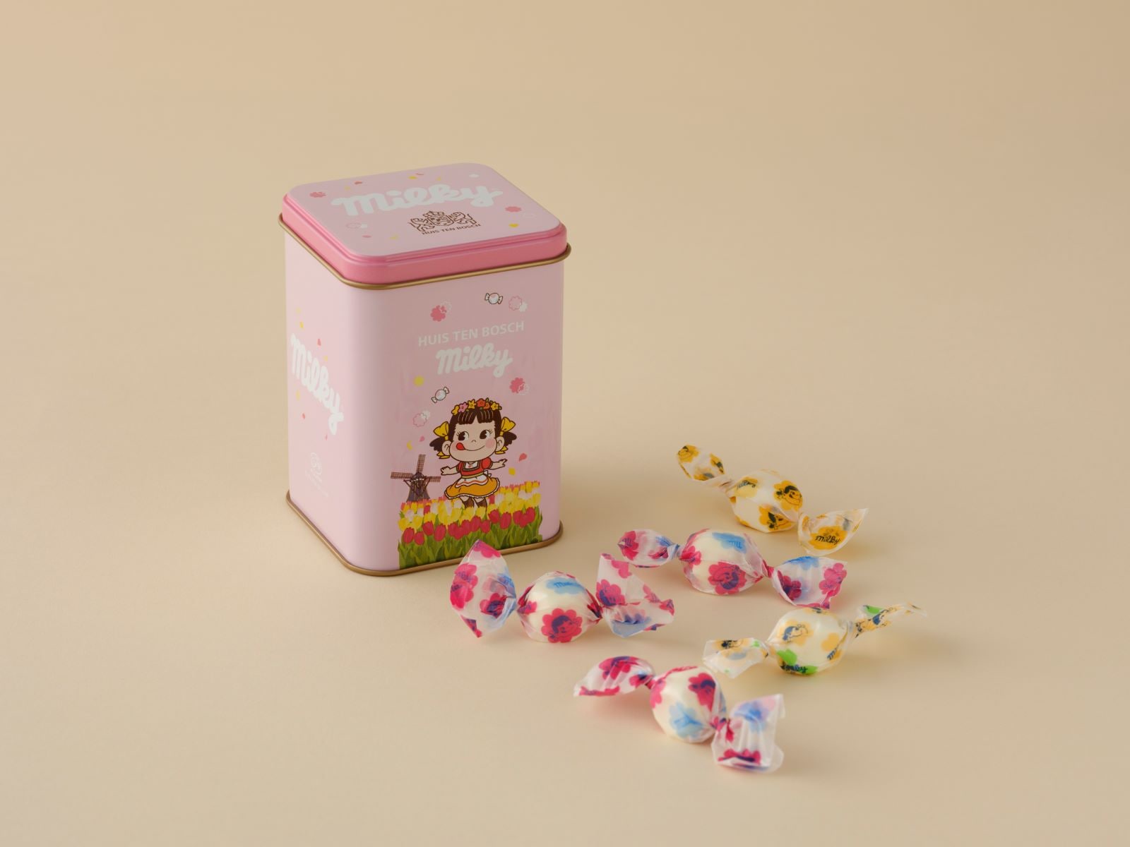 【新商品】ミルキー缶 ピンク 12粒 商品画像