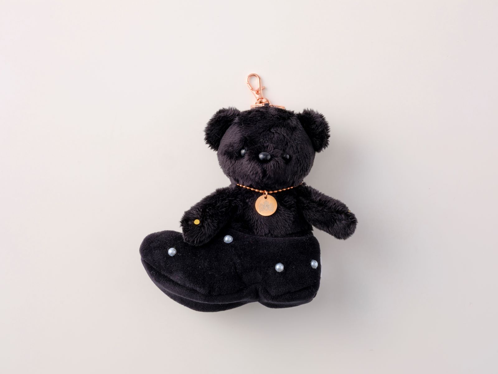 新商品】マスコットキーチェーン ベア ブラック Fluffy Noir