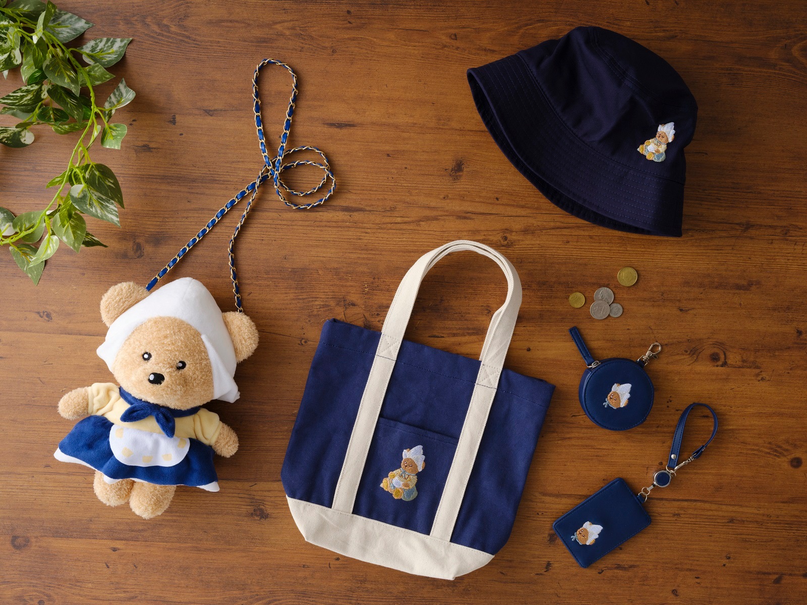 【新商品】バケットハット ネイビー Holland bear 商品画像