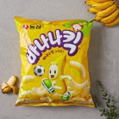 [農心] バナナキック バナナ味コーンスナック / 75g　スナック 韓国お菓子