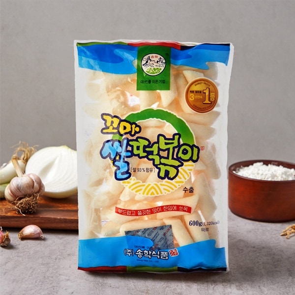 [松鶴] コマトッポギ餅 / 600g 一口サイズ餅 韓国お餅 トッポギ ドッポギ おやつ