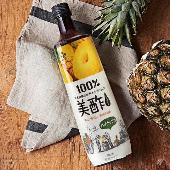 [CJ] プチジェル美酢 (ミチョ) パイナップル/900ml 健康酢 お酢ドリンク 飲む酢