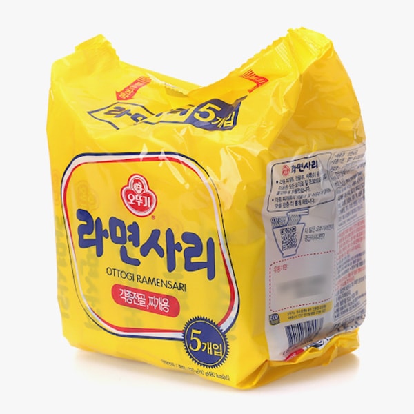 [オットギ] ラーメンサリ サリ麺(麺のみ）/ 110g×5個入りパック 鍋物用ラーメン