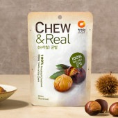 ※訳ありセール [清浄園] CHEW&Real 焼栗 / 80g 韓国おやつ 100％天然の焼き栗 ※消費期限2023年4月14日|お菓子