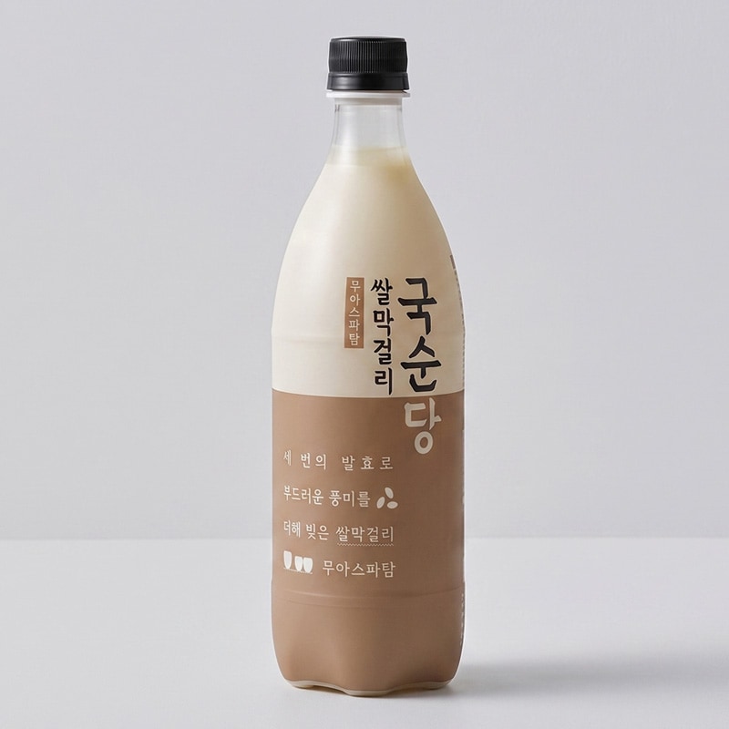[麹醇堂] 米マッコリ / 750ｍl Alc.6％ まろやかな飲み心地 まっこり 生米発酵 伝統酒 韓国お酒