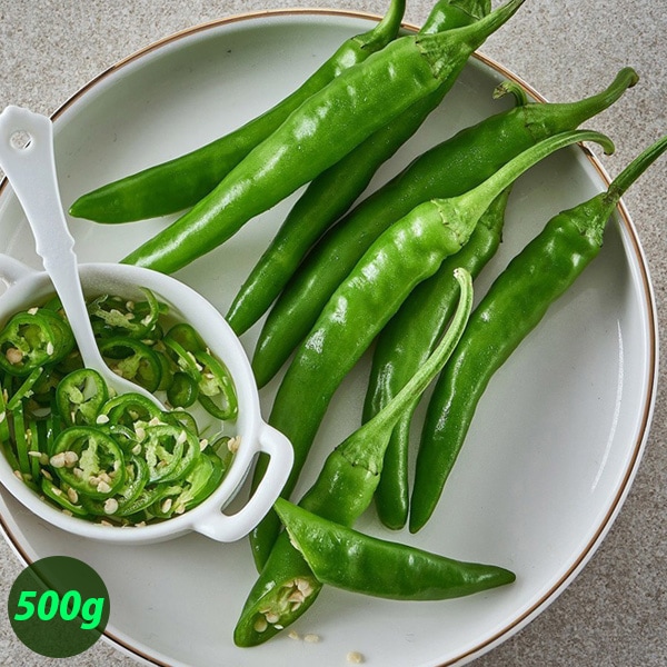 [日本産] 青唐辛子 辛口 / 500g とうがらし チョンヤンコチュ 唐辛子 野菜 韓国食材