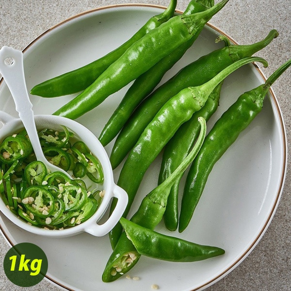 [日本産] 青唐辛子 辛口 / 1kg とうがらし チョンヤンコチュ 唐辛子 野菜 韓国食材