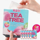 [HTB] ティーツリーボンボンシートマスク/23ml（５枚セット） TEATREE BONGBONG SHEET MASK ティーツリー配合 敏感肌に！