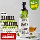 [CJ] 美酢(ミチョ)マスカット味/1BOX(900ml×12本）まとめてお得 健康酢 お酢ドリンク 飲む酢