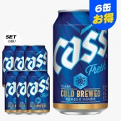 [OB] CASS カス フレッシュビール /(355ml×6缶) カスビール 韓国お酒 韓国ビール まとめてお得
