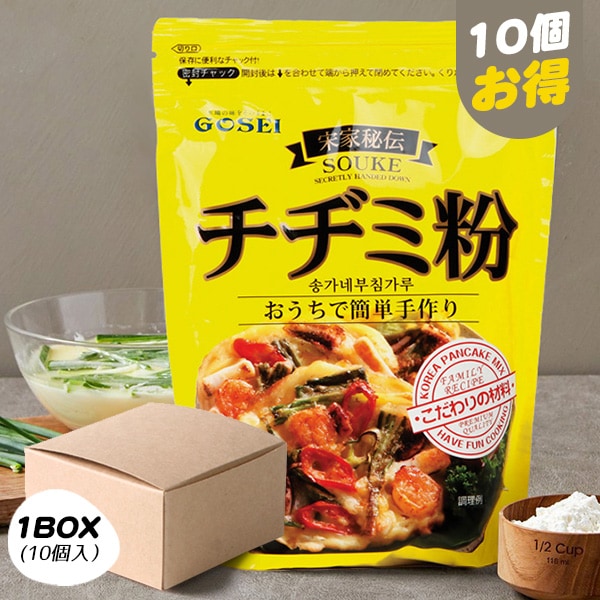 [GOSEI]宋家 チヂミ粉 / 1BOX(1kg×10個入) ソンガネ秘伝 チヂミ粉 粉末 ジジミ 韓国食材