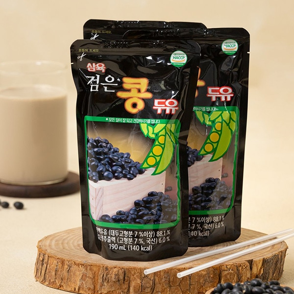 [三育] サンユク 黒豆 豆乳 / 190ml　健康飲料 韓国飲料　韓国飲み物