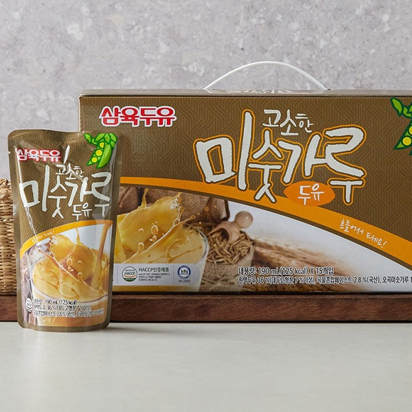 [三育] サンユク ミスカル豆乳 /1BOX(190ml×15個入)まとめ買いがお得 健康飲料 韓国飲料　韓国飲み物