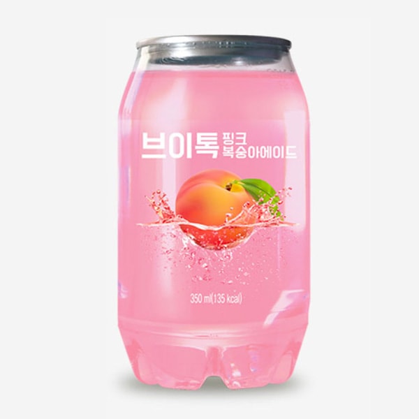 VTALK] Vトーク ピンクモモエイド/ 1BOX(350ml×24缶) 韓国炭酸