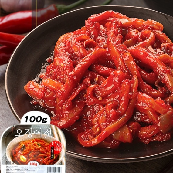 [塩辛] 市場イカ塩辛100g / おつまみ 珍味 おかず 韓国食品 韓国総菜　韓国食材 (冷凍)