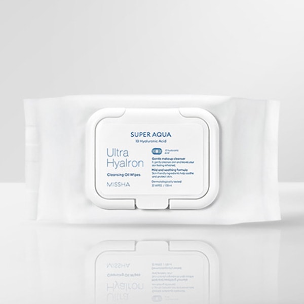 [MISSHA] ミシャ スーパー アクア ウルトラ ヒアルロン クレンジング オイル ティッシュ / 30枚 クレンジング オイル 韓国コスメ