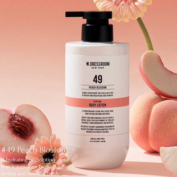 [W.DRESSROOM] パフュームボディローション No.49 ピーチブロッサム / 500ml シトラスの香り ダブルドレスルーム No.49 PEACH BLOSSOM 韓国ボディローション 韓国コスメ