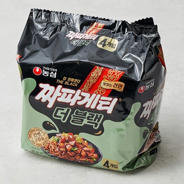 農心] THE BLACK チャパゲティ箱売り / 116g BOX(32個入) 袋麺 発売40