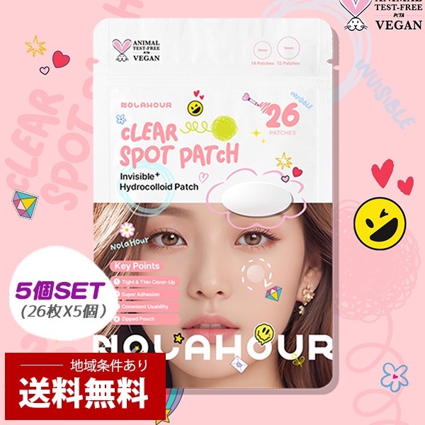 ネコポス [NOLAHOUR] 26枚入り / クリアスポットパッチ CLEAR SPOT 