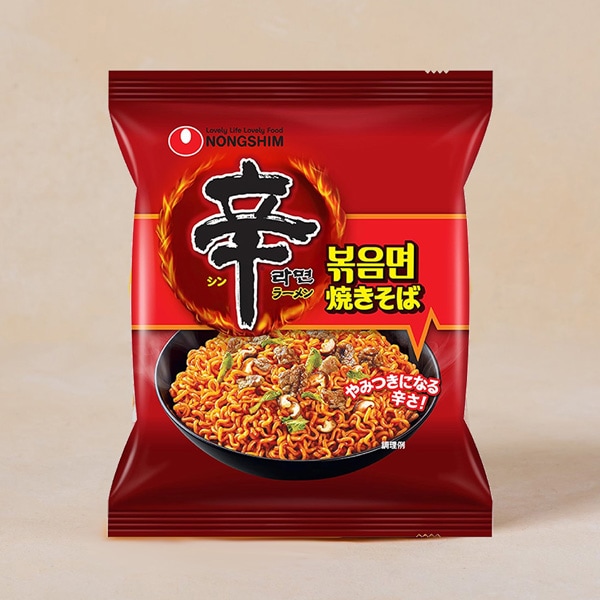 [農心] 辛ラーメン 焼きそば 袋麺 / 135g  日本語バージョン 炒め袋麺 ノンシム 韓国らーめん ポックンミョン