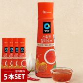 [清浄園] スイートチリソース 5本セット / 5個(365g×5個) タイ料理 食材 調味料 エスニック料理 韓国チリソース