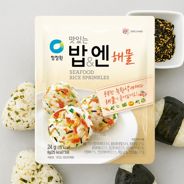 [清浄園] 海鮮フレーク 韓国ふりかけ海苔 / 24g サラダ ごま塩 ご飯のお 供ふりかけ 韓国海苔 韓国食品 韓国食材