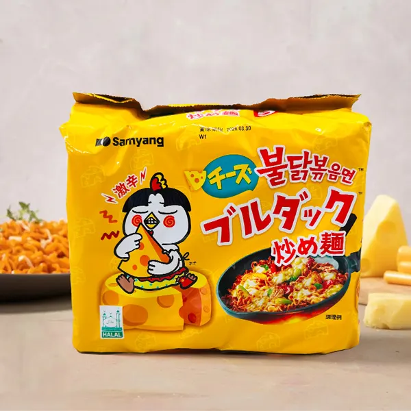 [三養] チーズブルダック炒め麺 / 145g 袋ラーメン 韓国ラーメン 火鶏炒め麺 チーズ インスタントラーメン