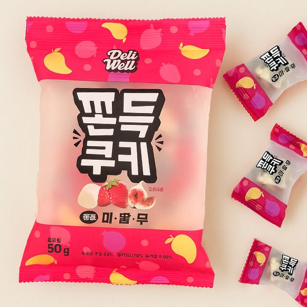 DeliWeli] もちもちクッキー コーヒートフィー / 55g マシュマロ