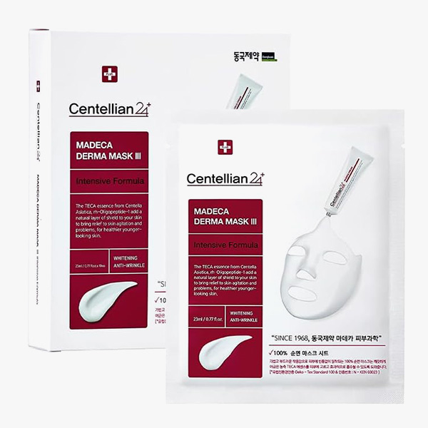 [Centellian24] マデカダーママスク III インテンシブフォーミュラ (10枚入り) センテリアン / 美容液 保湿 保湿ケア しっとり 肌キメ 低刺激 フェイスマスク シートマスク 韓国コスメ #ネコポス 
