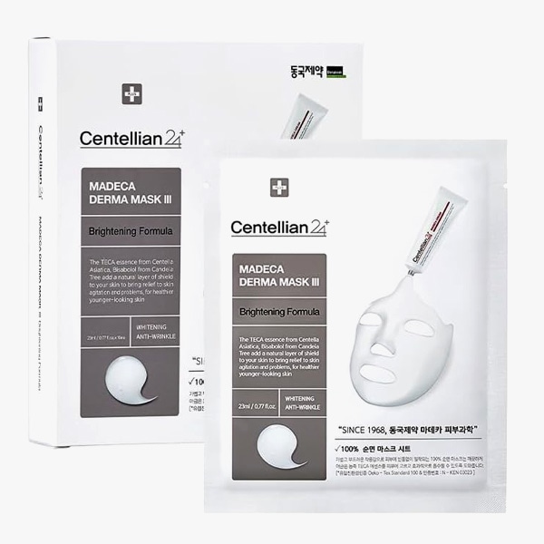 [Centellian24] マデカダーママスク III ブライトニングフォーミュラ (10枚入り) センテリアン / 明るい肌 保湿 保湿ケア しっとり 肌キメ 低刺激 フェイスマスク シートマスク 韓国コスメ #ネコポス 