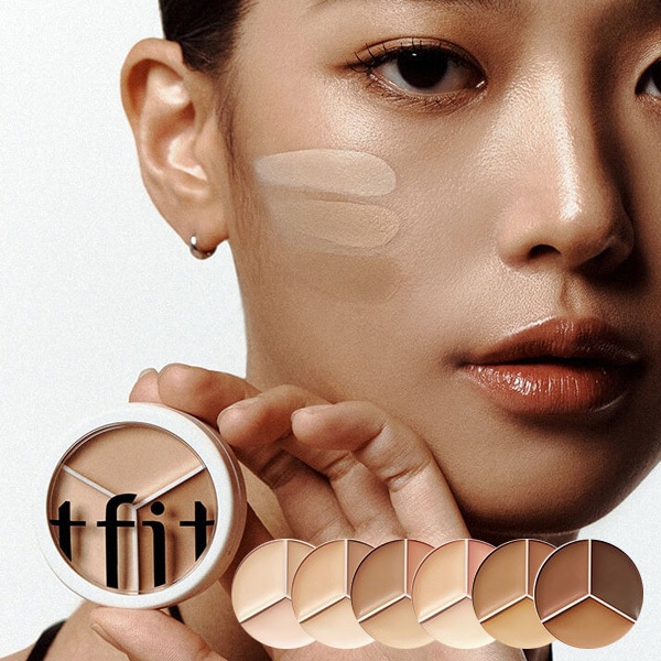 [TIFT] カバー アップ プロ コンシーラー / 15g 韓国コスメ 三色 毛穴 ダークサークル SNS ヒット商品 コンパクト オールインワン ネコポス