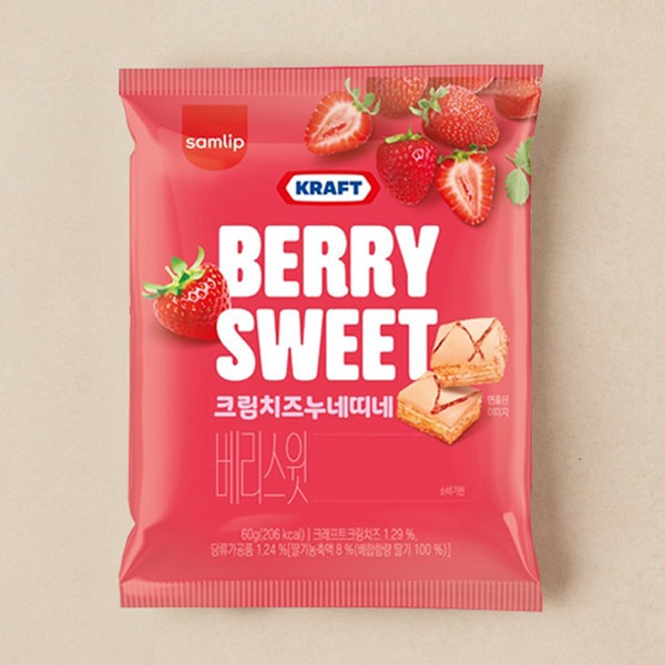 SAMLIP] ヌネティネ ミニ クリームチーズ イチゴ / 60g 苺 いちご