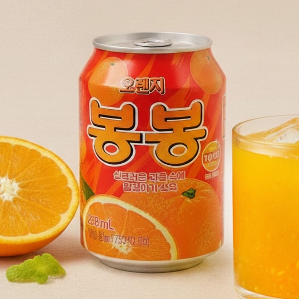 [ヘテ] オレンジ ボンボンジュース 果肉入り / 238ml つぶつぶ オレンジ bongbong 果肉入りのロングセラー清涼飲料水