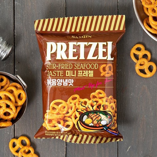 SAMJIN] プレッツェル 3種類から選べる6袋セット / 70g×6個 海鮮BBQ味
