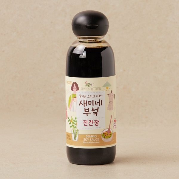 [センピョ] ジン醤油 セミネキッチン / 450ml ジンカンジャン しょうゆ 陳醤油 韓国調味料 韓国料理 韓国醤油 