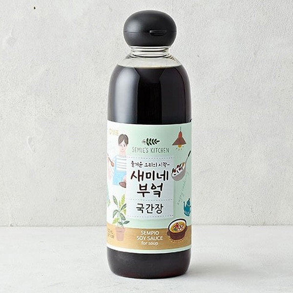 [センピョ] スープ醤油 セミネキッチン / 450ml グッカンジャン スープ用 しょうゆ スープ用醤油 韓国調味料 韓国料理 韓国醤油 