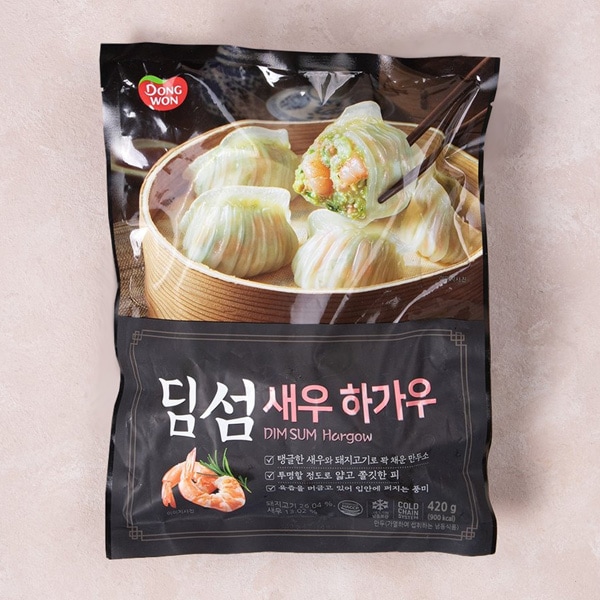[東遠] ハーガオ エビ蒸し餃子 点心 ディムサム / 550g 海老蒸し餃子 ドンウォン エビ餃子 ギョーザ マンドゥ (冷凍)